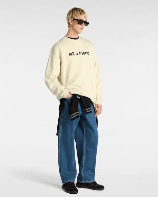 Sweat Tell A Friend Crew, Homme, Taille Vans pour homme en coloris Natural