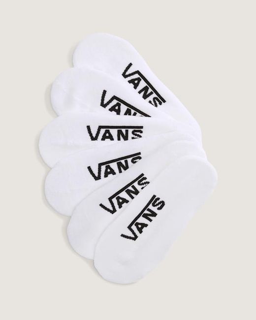 Vans White Classic No Show Socks (3 Pairs) Size: L (8.5-12​ for men