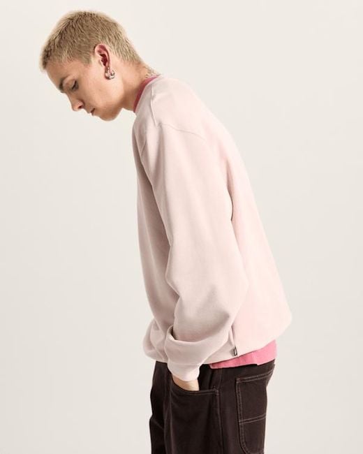 Vans Pink Salton Crew Sweatshirt for men