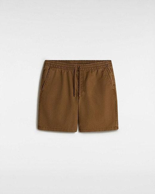 Vans Range Salt Wash Relaxed Elastic Shorts (Coffee Liqueur) Herren, Größe in Natural für Herren