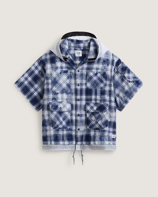 Vans Blue Otw X Tdc Double Layered Shacket Deep for men