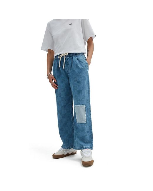 Pantalon En Denim À Carreaux Range Mended Vans en coloris Bleu | Lyst