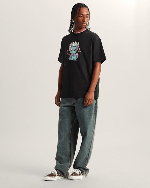 Vans Black Puppy Loose T-Shirt for men