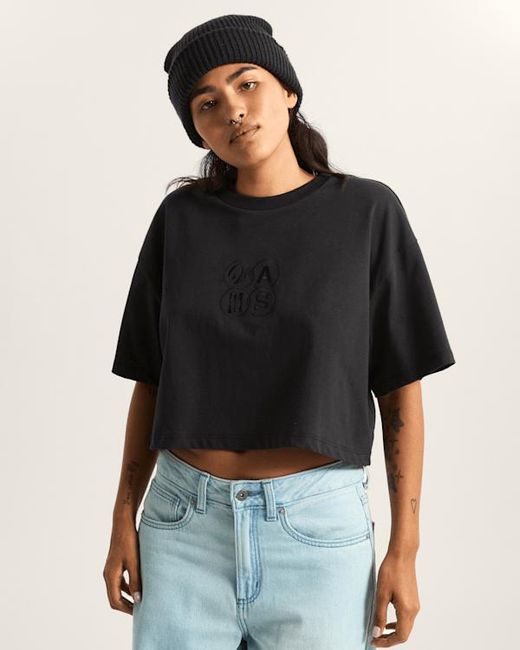 Vans Black Ellipse Relax Crop T-Shirt