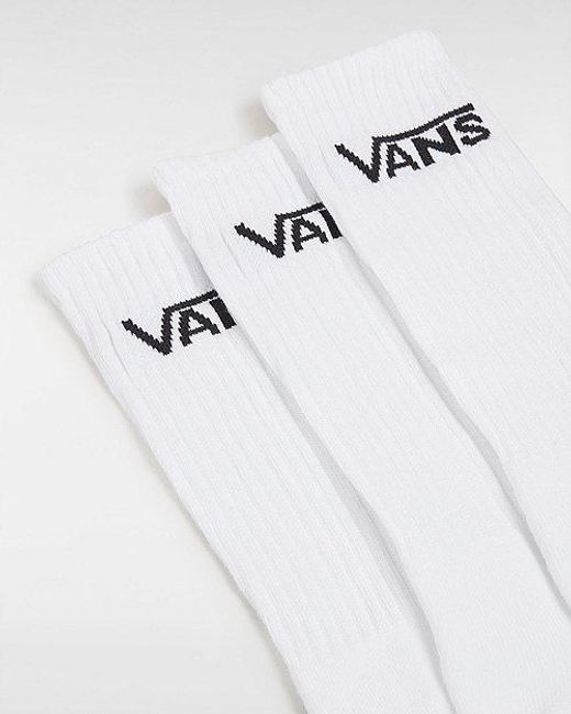 Vans White Classic Crew Socks for men