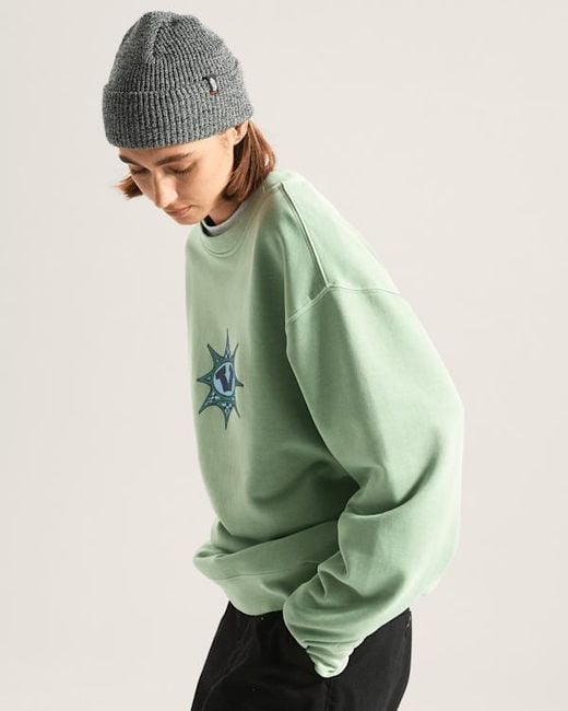 Vans Green Star Checker Sweatshirt for men
