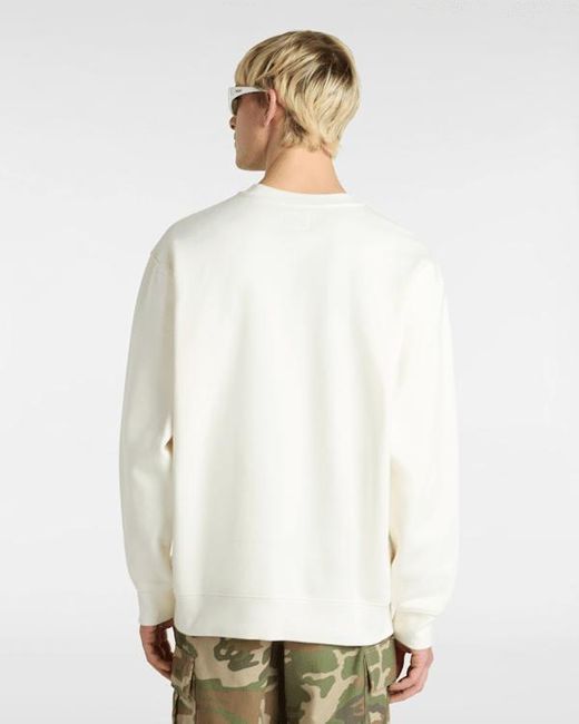 Sudadera De Cuello Redondo Skate Lisa, Hombre, Talla Vans de hombre de color White
