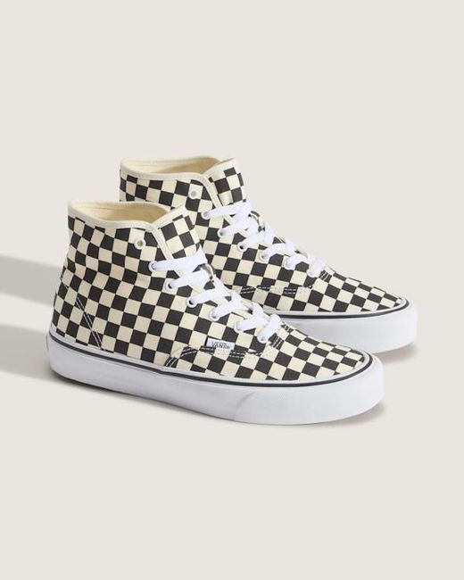 Vans Natural Authentic Hi 2.0 Checkerboard Shoes for men