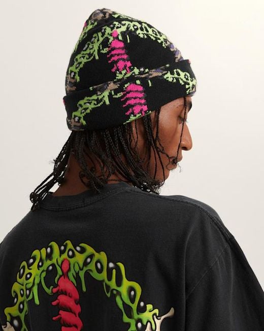 Vans Green Premium Wreckpack Claw Peace Beanie for men