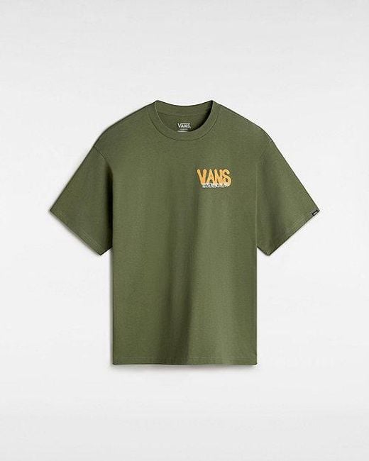 Vans Green Local Pub Spray Loose Fit T-shirt for men