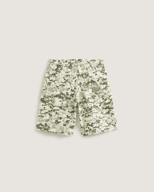 Vans Natural Premium Check-5 Baggy Canvas Shorts for men