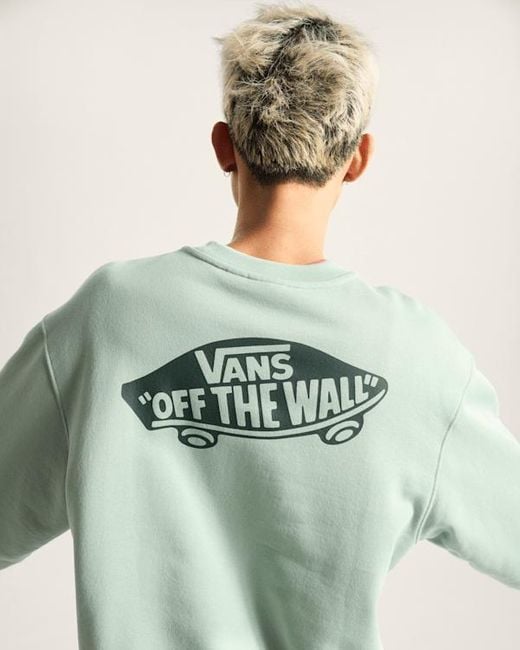 Vans Green Style 76 Loose Fit Crew Sweatshirt for men