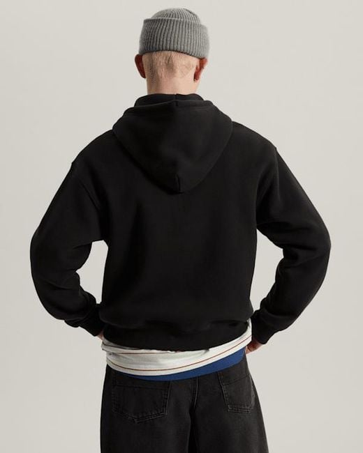 Vans Blue Stretch Logo Zip Pullover Hoodie for men