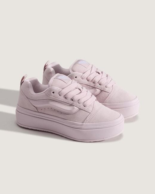 Vans Pink Knu Skool Platform Lite Shoes for men
