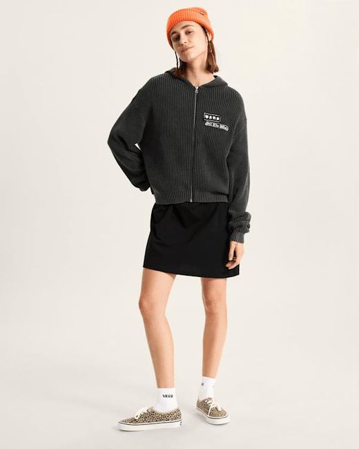 Vans Black Ximeno Hoodie Mit Reißverschluss, Damen, Größe
