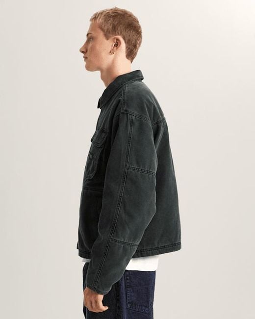 Vans Black Umber Pigment Canvas Jacket for men