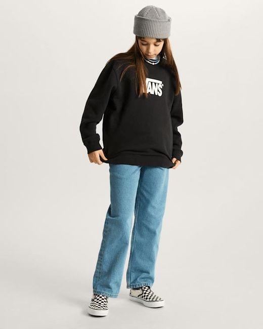Vans Black Kids Stretch Logo Crew Sweatshirt (8-14 Years)
