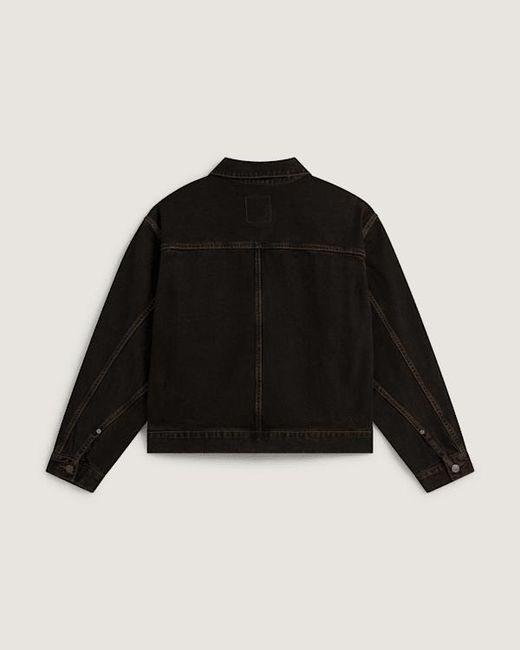 Vans Black Denim Trucker Jacket/Vintage Cocoa for men