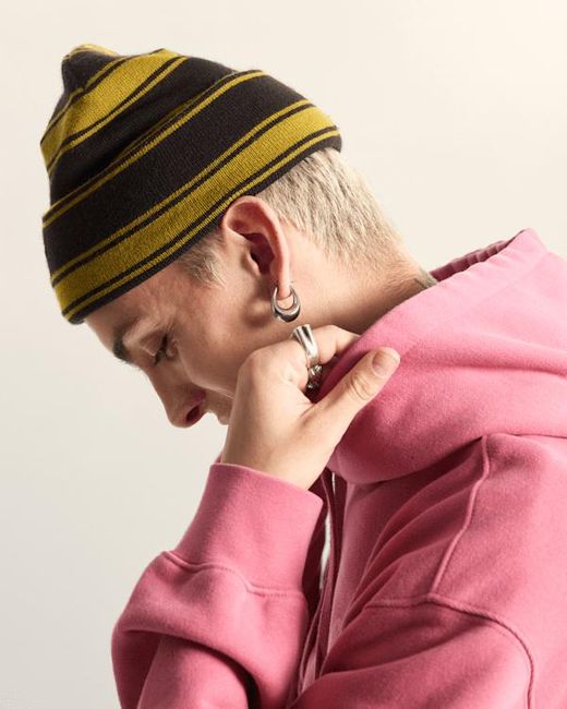 Vans Skate Blurry Stripe Beanie, Herren, Größe in Yellow für Herren