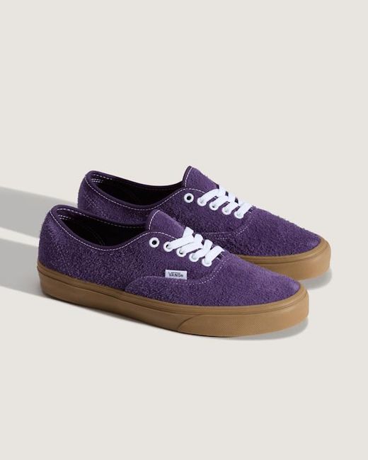 Vans Purple Authentic Hairy Suede Shoes for men