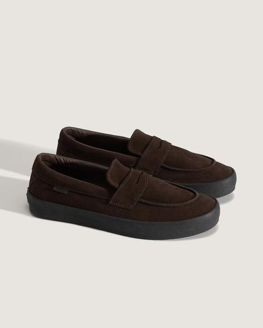 Vans Brown Skate Loafer Shoes for men
