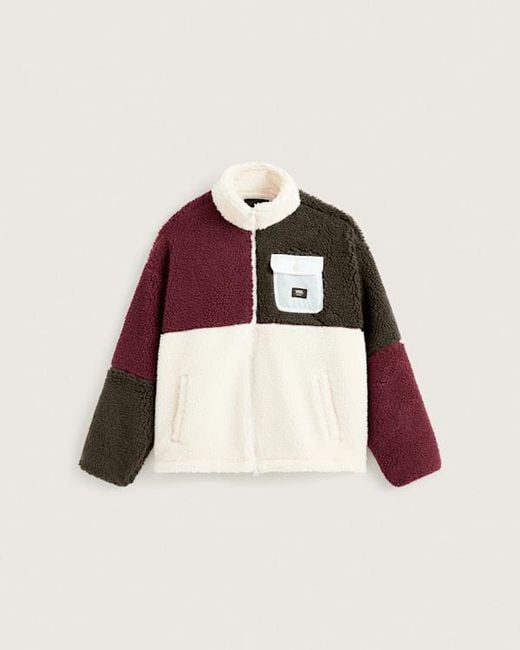 Vans Red Wren Colourblock Full-Zip Jacket