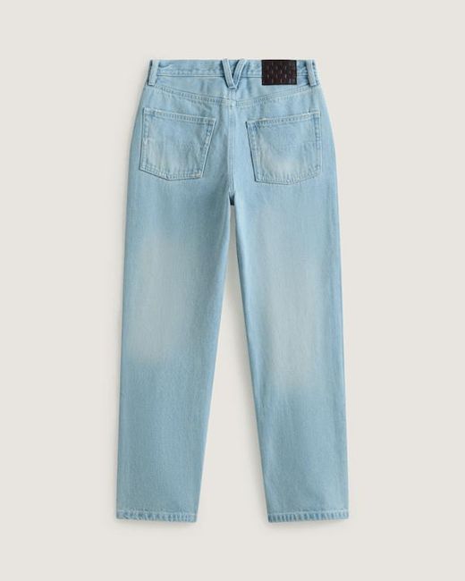 Vans Blue Check-5 Mid Rise Straight Trousers