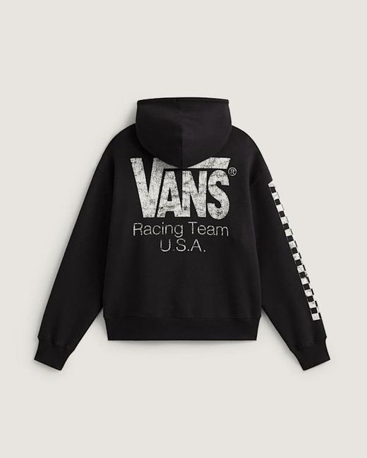 Vans Black Racing Full Zip Hoodie for men