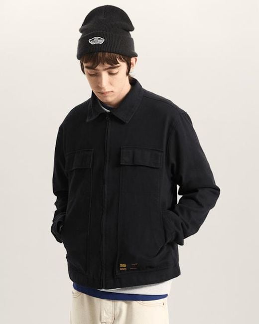 Vans Blue Mcavoy Zip Station Jacket for men