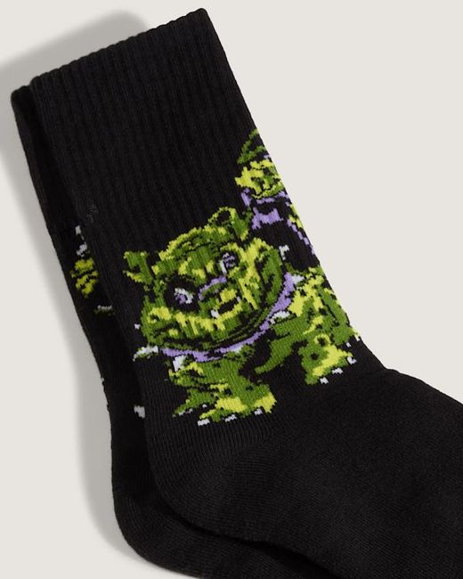 Vans Black Premium Wreckpack Alien Dog Crew Socks (1 Pair) Size: L (8.5-12​ for men