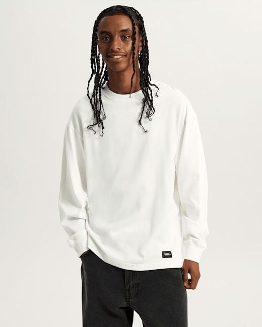 Vans Premium Langarm-T-Shirt, Herren, Größe in Natural für Herren