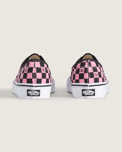 E Authentic Checkerboard, Uomo, Taglia di Vans in Pink da Uomo
