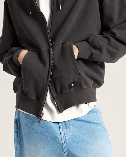 Sudadera Con Capucha Y Cremallera Premium, Hombre, Talla Vans de hombre de color Black