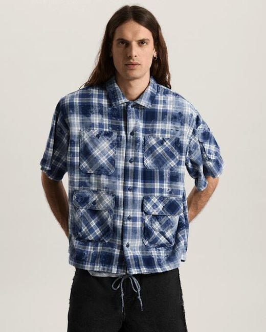 Vans Blue Otw X Tdc Double Layered Shacket Deep for men