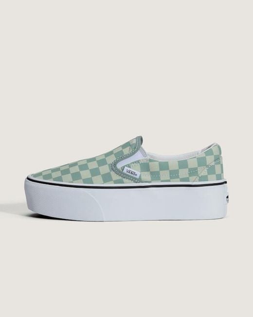 Vans Blue Classic Slip-On Platform Shoes for men