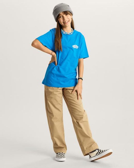 Vans Blue Kids Double Standard T-Shirt (8-14 Years)