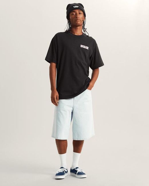 Vans Black Barb Plate Loose T-Shirt for men