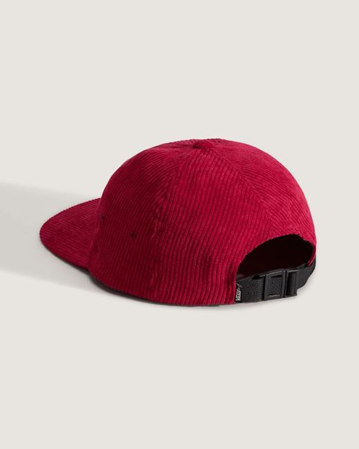 Vans Red Wavy Script Jockey Hat for men