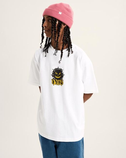 Vans White Happy Spike Short Sleeves for men
