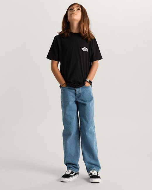 Vans Black Kids Double Standard T-Shirt (8-14 Years)