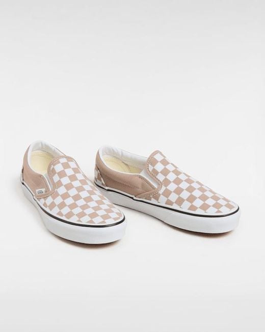 Vans Classic Slip-On Checkerboard Schuhe, Herren, Größe in White für Herren