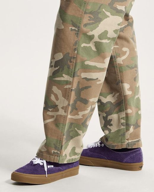 Vans Purple Authentic Hairy Suede Shoes for men
