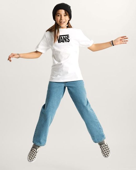 Vans White Kids Stretch Logo T-Shirt (8-14 Years)