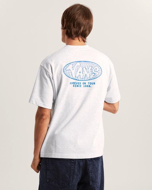 Vans White World Tour Loose T-Shirt for men