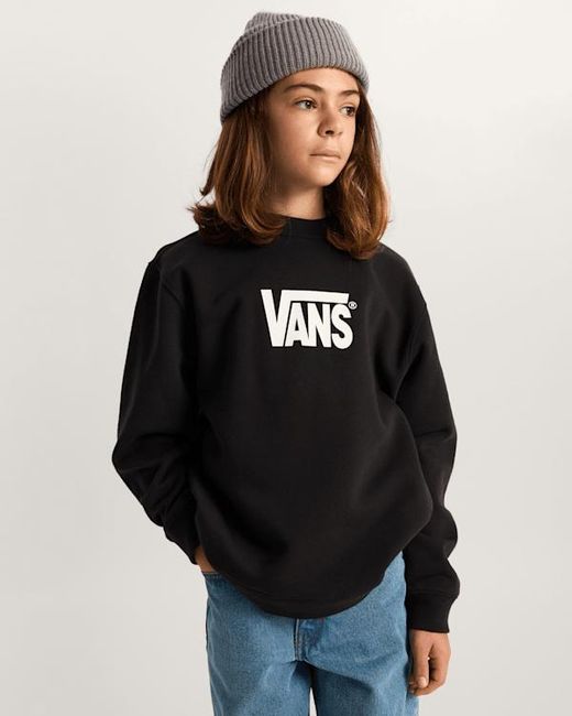Vans Black Kids Stretch Logo Crew Sweatshirt (8-14 Years)
