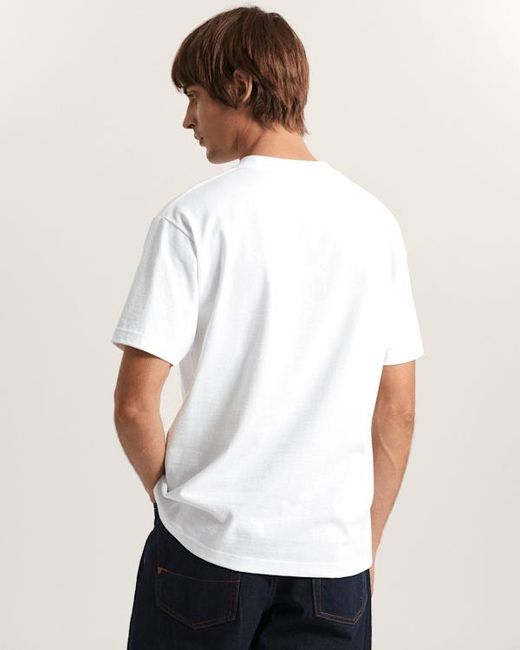 Vans White Stretch Logo T-Shirt for men