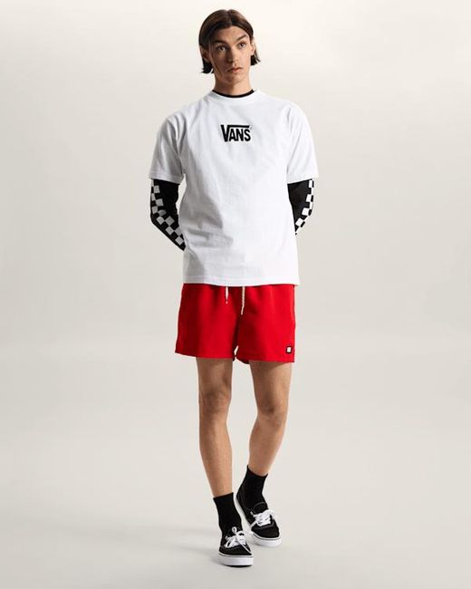 Vans Red Primary Ii Elastic Boardshorts for men