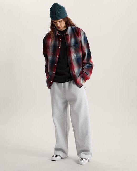Vans Red Plaid Long Sleeve Shirt for men