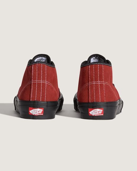 Vans Red Skate Authentic Mid Shoes for men