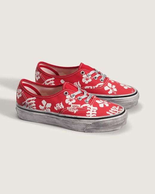 Vans Red Premium Authentic Shoes for men